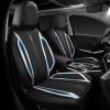 imageCAR Pass Nappa Leather Car Seat Covers Durable Waterproof Luxury Universal for SUV Pickup Truck Sedan AntiSlip Driver 5 Seats Covers Full Set with Backrest Black Chameleon Iridescent ReflectiveColored white