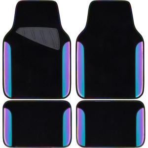 imageCAR PASS Beige Leather ampamp Waterproof Car Carpet Floor Mats Universal Car Mats Fit for SUVVanssedans TrucksSet of 4pcs Car Carpet with AntiSlip nibbs Driver Heel Pad All BeigeBlack and Colorful