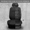 imageCAR PASS Seat Cover Full Sets 3D Air Mesh Car Seat Cover with 5mm Composite Sponge InsideAirbag Compatible Universal Fit for SUVVanssedans Trucks Automotive Interior CoversAll BlackAll Black