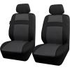 imageCAR PASS Seat Cover Full Sets 3D Air Mesh Car Seat Cover with 5mm Composite Sponge InsideAirbag Compatible Universal Fit for SUVVanssedans Trucks Automotive Interior CoversAll BlackGray black