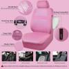 imageCAR PASS Seat Cover Full Sets 3D Air Mesh Car Seat Cover with 5mm Composite Sponge InsideAirbag Compatible Universal Fit for SUVVanssedans Trucks Automotive Interior CoversAll Blackpink