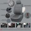 imageCAR PASS Seat Cover Full Sets 3D Air Mesh Car Seat Cover with 5mm Composite Sponge InsideAirbag Compatible Universal Fit for SUVVanssedans Trucks Automotive Interior CoversAll BlackAll Gray