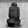 imageCAR PASS Seat Cover Full Sets 3D Air Mesh Car Seat Cover with 5mm Composite Sponge InsideAirbag Compatible Universal Fit for SUVVanssedans Trucks Automotive Interior CoversAll BlackBlack and Gray