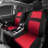 imageCAR PASS Seat Cover Full Sets 3D Air Mesh Car Seat Cover with 5mm Composite Sponge InsideAirbag Compatible Universal Fit for SUVVanssedans Trucks Automotive Interior CoversAll BlackRed black