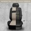 imageCAR PASS Seat Cover Full Sets 3D Air Mesh Car Seat Cover with 5mm Composite Sponge InsideAirbag Compatible Universal Fit for SUVVanssedans Trucks Automotive Interior CoversAll BlackBeige black