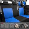 imageCAR PASS Seat Cover Full Sets 3D Air Mesh Car Seat Cover with 5mm Composite Sponge InsideAirbag Compatible Universal Fit for SUVVanssedans Trucks Automotive Interior CoversAll BlackBlack and Blue