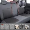 imageCAR PASS Seat Cover Full Sets 3D Air Mesh Car Seat Cover with 5mm Composite Sponge InsideAirbag Compatible Universal Fit for SUVVanssedans Trucks Automotive Interior CoversAll BlackAll Gray