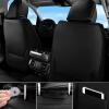 imageCAR Pass Bling Car Seat Covers Microfiber Nappa Leather Luxury Cushioned Waterproof HeavyDuty AntiSlip Universal Fit for Auto SUV Sedan Sparkly Glitter Shining Rhinestone Full Set Black DiamondSilver diamond