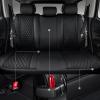 imageCAR Pass Bling Car Seat Covers Microfiber Nappa Leather Luxury Cushioned Waterproof HeavyDuty AntiSlip Universal Fit for Auto SUV Sedan Sparkly Glitter Shining Rhinestone Full Set Black DiamondMulticolor diamond