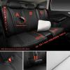 imageCAR Pass Bling Car Seat Covers Microfiber Nappa Leather Luxury Cushioned Waterproof HeavyDuty AntiSlip Universal Fit for Auto SUV Sedan Sparkly Glitter Shining Rhinestone Full Set Black DiamondRed Diamond