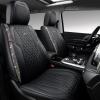 imageCAR Pass Bling Car Seat Covers Microfiber Nappa Leather Luxury Cushioned Waterproof HeavyDuty AntiSlip Universal Fit for Auto SUV Sedan Sparkly Glitter Shining Rhinestone Full Set Black DiamondMulticolor diamond
