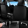 imageCAR Pass Bling Car Seat Covers Microfiber Nappa Leather Luxury Cushioned Waterproof HeavyDuty AntiSlip Universal Fit for Auto SUV Sedan Sparkly Glitter Shining Rhinestone Full Set Black DiamondBlack diamond