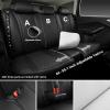 imageCAR Pass Bling Car Seat Covers Microfiber Nappa Leather Luxury Cushioned Waterproof HeavyDuty AntiSlip Universal Fit for Auto SUV Sedan Sparkly Glitter Shining Rhinestone Full Set Black DiamondBlack Rear
