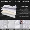imageCAR Pass Bling Car Seat Covers Microfiber Nappa Leather Luxury Cushioned Waterproof HeavyDuty AntiSlip Universal Fit for Auto SUV Sedan Sparkly Glitter Shining Rhinestone Full Set Black DiamondSilver Leather