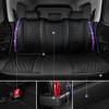 imageCAR Pass Bling Car Seat Covers Microfiber Nappa Leather Luxury Cushioned Waterproof HeavyDuty AntiSlip Universal Fit for Auto SUV Sedan Sparkly Glitter Shining Rhinestone Full Set Black DiamondViolet Diamond