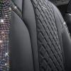 imageCAR Pass Bling Car Seat Covers Microfiber Nappa Leather Luxury Cushioned Waterproof HeavyDuty AntiSlip Universal Fit for Auto SUV Sedan Sparkly Glitter Shining Rhinestone Full Set Black DiamondMulticolor diamond