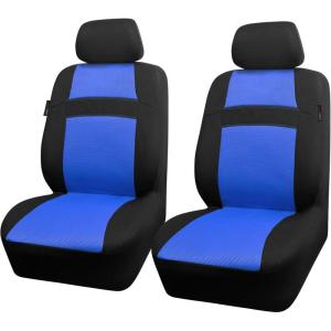 imageCAR PASS Seat Cover Full Sets 3D Air Mesh Car Seat Cover with 5mm Composite Sponge InsideAirbag Compatible Universal Fit for SUVVanssedans Trucks Automotive Interior CoversAll BlackBlue black