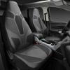 imageCAR PASS 3D Air Mesh Car Seat Covers Full Set Breathable Sporty Rear Bench with Zipper for Armrest Box Universal Fit 95 Automotive SUVTruckSedan Interior Cute Women Airbag Compatible Black GrayBlack Gray Knit