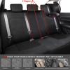 imageCAR PASS 3D Air Mesh Car Seat Covers Full Set Breathable Sporty Rear Bench with Zipper for Armrest Box Universal Fit 95 Automotive SUVTruckSedan Interior Cute Women Airbag Compatible Black GrayPink