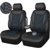 imageCAR PASS 3D Foam Mesh Leather Car Seat Covers Front Seats Air Cool Mesh Front Seat Covers for Car Universal Fit for SUV Truck Sedan Automotive Armrest Airbag CompatibleBlack and RedBlack and Blue