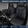 imageCAR PASS 3D Foam Mesh Leather Car Seat Covers Front Seats Air Cool Mesh Front Seat Covers for Car Universal Fit for SUV Truck Sedan Automotive Armrest Airbag CompatibleBlack and RedBlack and Blue