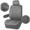 imageCAR PASS 3D Foam Mesh Leather Car Seat Covers Front Seats Air Cool Mesh Front Seat Covers for Car Universal Fit for SUV Truck Sedan Automotive Armrest Airbag CompatibleBlack and RedAll Gray
