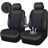 imageCAR PASS 3D Foam Mesh Leather Car Seat Covers Front Seats Air Cool Mesh Front Seat Covers for Car Universal Fit for SUV Truck Sedan Automotive Armrest Airbag CompatibleBlack and RedBlack and Purple Mesh