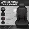 imageCAR PASS 3D Foam Mesh Leather Car Seat Covers Front Seats Air Cool Mesh Front Seat Covers for Car Universal Fit for SUV Truck Sedan Automotive Armrest Airbag CompatibleBlack and RedBlack and Pink Mesh