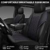 imageCAR PASS 3D Foam Mesh Leather Car Seat Covers Front Seats Air Cool Mesh Front Seat Covers for Car Universal Fit for SUV Truck Sedan Automotive Armrest Airbag CompatibleBlack and RedBlack and Purple Mesh