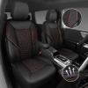 imageCAR PASS 3D Foam Mesh Leather Car Seat Covers Front Seats Air Cool Mesh Front Seat Covers for Car Universal Fit for SUV Truck Sedan Automotive Armrest Airbag CompatibleBlack and RedBlack and Red