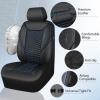 imageCAR PASS 3D Foam Mesh Leather Car Seat Covers Front Seats Air Cool Mesh Front Seat Covers for Car Universal Fit for SUV Truck Sedan Automotive Armrest Airbag CompatibleBlack and RedBlack and Blue