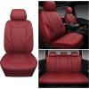 imageCAR PASS 3D Foam Mesh Leather Car Seat Covers Front Seats Air Cool Mesh Front Seat Covers for Car Universal Fit for SUV Truck Sedan Automotive Armrest Airbag CompatibleBlack and RedBurgundy Red