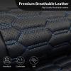 imageCAR PASS 3D Foam Mesh Leather Car Seat Covers Front Seats Air Cool Mesh Front Seat Covers for Car Universal Fit for SUV Truck Sedan Automotive Armrest Airbag CompatibleBlack and RedBlack and Blue