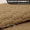 imageCAR PASS 3D Foam Mesh Leather Car Seat Covers Front Seats Air Cool Mesh Front Seat Covers for Car Universal Fit for SUV Truck Sedan Automotive Armrest Airbag CompatibleBlack and RedAll Beige