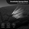 imageCAR PASS 3D Foam Mesh Leather Car Seat Covers Front Seats Air Cool Mesh Front Seat Covers for Car Universal Fit for SUV Truck Sedan Automotive Armrest Airbag CompatibleBlack and RedBlack Mesh