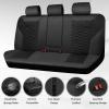 imageCAR PASS 3D Foam Mesh Leather Car Seat Covers Front Seats Air Cool Mesh Front Seat Covers for Car Universal Fit for SUV Truck Sedan Automotive Armrest Airbag CompatibleBlack and RedRear Mesh