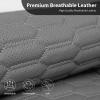 imageCAR PASS 3D Foam Mesh Leather Car Seat Covers Front Seats Air Cool Mesh Front Seat Covers for Car Universal Fit for SUV Truck Sedan Automotive Armrest Airbag CompatibleBlack and RedAll Gray