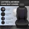 imageCAR PASS 3D Foam Mesh Leather Car Seat Covers Front Seats Air Cool Mesh Front Seat Covers for Car Universal Fit for SUV Truck Sedan Automotive Armrest Airbag CompatibleBlack and RedBlack and Purple Mesh