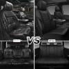 imageCAR PASS 3D Foam Mesh Leather Car Seat Covers Front Seats Air Cool Mesh Front Seat Covers for Car Universal Fit for SUV Truck Sedan Automotive Armrest Airbag CompatibleBlack and RedBlack Mesh