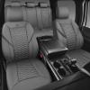 imageCAR PASS 3D Foam Mesh Leather Car Seat Covers Front Seats Air Cool Mesh Front Seat Covers for Car Universal Fit for SUV Truck Sedan Automotive Armrest Airbag CompatibleBlack and RedAll Gray