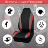 imageCAR PASS AquaShield Neoprene Waterproof Car Seat Covers for Front Seats Only High Back Bucket Seat CoverAirbag CompatibleLine Rider Seat Covers Universal Fit for Truck Van SUV Black and GrayBlack and Red