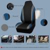 imageCAR PASS AquaShield Neoprene Waterproof Car Seat Covers for Front Seats Only High Back Bucket Seat CoverAirbag CompatibleLine Rider Seat Covers Universal Fit for Truck Van SUV Black and GrayBlack and Blue