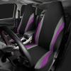 imageCAR PASS AquaShield Neoprene Waterproof Car Seat Covers for Front Seats Only High Back Bucket Seat CoverAirbag CompatibleLine Rider Seat Covers Universal Fit for Truck Van SUV Black and GrayBlack and Purple