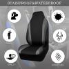 imageCAR PASS AquaShield Neoprene Waterproof Car Seat Covers for Front Seats Only High Back Bucket Seat CoverAirbag CompatibleLine Rider Seat Covers Universal Fit for Truck Van SUV Black and GrayBlack and Gray