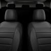 imageCAR PASS Faux Leather Car Seat Covers Front Seats Only 3D Foam Support Car Seat Covers Universal fit for Trucks Vans SUVs Sedans Automotive Comfortable Airbag Compatible 2 Pieces Front Solid BlackBlack Front