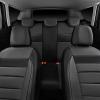 imageCAR PASS Faux Leather Car Seat Covers Front Seats Only 3D Foam Support Car Seat Covers Universal fit for Trucks Vans SUVs Sedans Automotive Comfortable Airbag Compatible 2 Pieces Front Solid BlackBlack and Gray