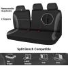 imageCAR PASS Line Rider Sporty Front Seat CoversGray Car Seat Covers Two Front Seats Only Airbag CompatibleUniversal Fit SedansCarsVansSUVTruckBlack and GrayBlack Gray Rear