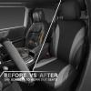 imageCAR PASS Line Rider Sporty Front Seat CoversGray Car Seat Covers Two Front Seats Only Airbag CompatibleUniversal Fit SedansCarsVansSUVTruckBlack and GrayBlack Gray EVA Waterproof