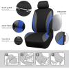 imageCAR PASS Line Rider Sporty Front Seat CoversGray Car Seat Covers Two Front Seats Only Airbag CompatibleUniversal Fit SedansCarsVansSUVTruckBlack and GrayBlack and Blue