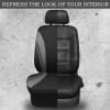 imageCAR PASS Line Rider Sporty Front Seat CoversGray Car Seat Covers Two Front Seats Only Airbag CompatibleUniversal Fit SedansCarsVansSUVTruckBlack and GrayBlack and Gray